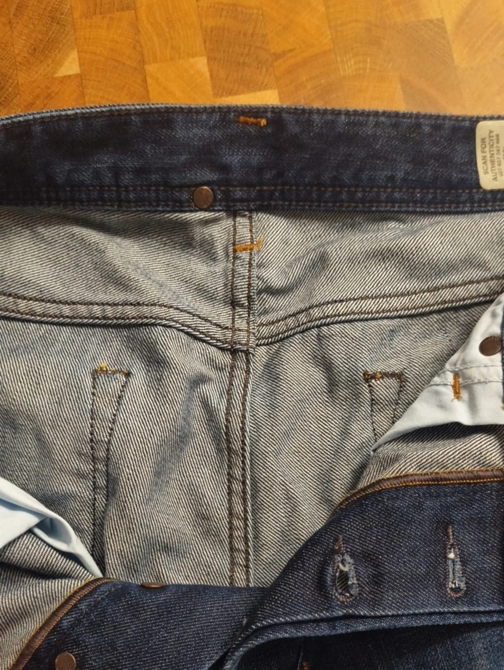 Diesel Larkee Regular Straight Fit Men's Dark Blue Denim Jeans - Brand new W Tah